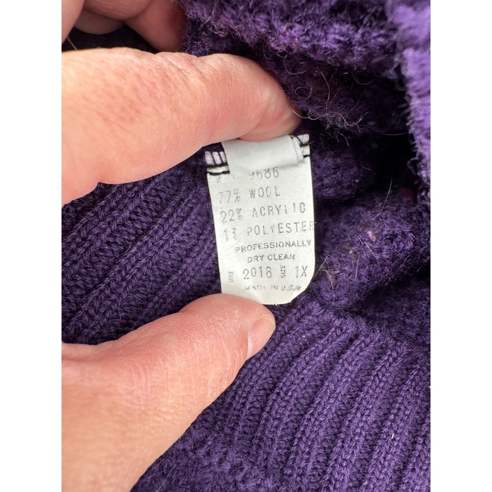 VTG Country Sophisticates Pendleton Plaid Wool Blend‎ Grandma Retro Cardigan - Picture 12 of 13